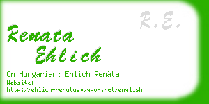 renata ehlich business card